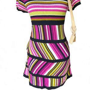 Y2K Missoni For Target Women’s Dress Zigzag Crew Neck Knitted Size Medium Vtg